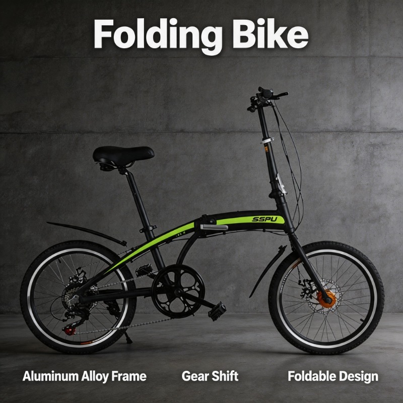 Commuting With Bike - 20 inch vouwfiets - Lichtgewicht draagbare