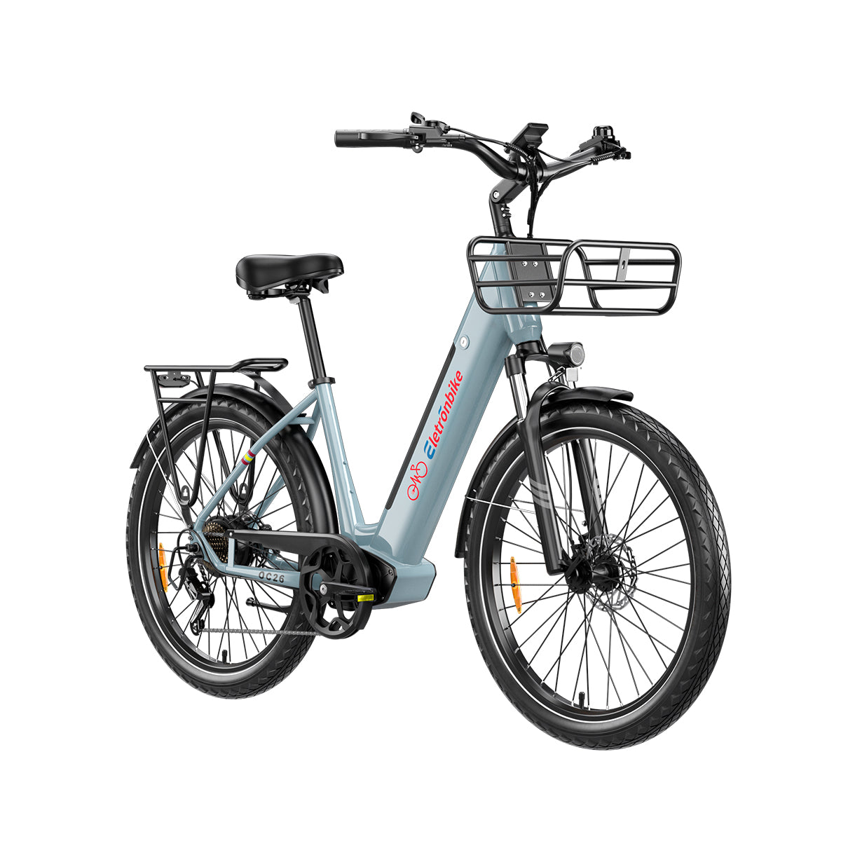 Commuting With Bike - ELETRONBIKE OC26 Achterwielmotor Aluminium Legering 7-Versnellingen