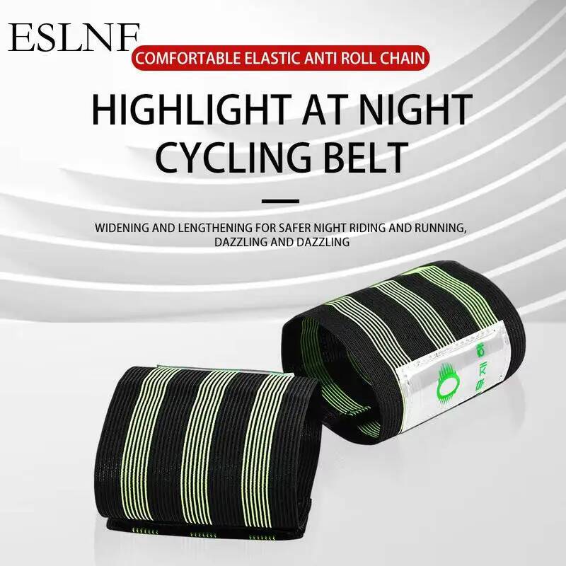 Cycling To Commute - ESLNF Universele reflecterende fietsveiligheidsriemen Verstelbare enkelbroekbeenriem