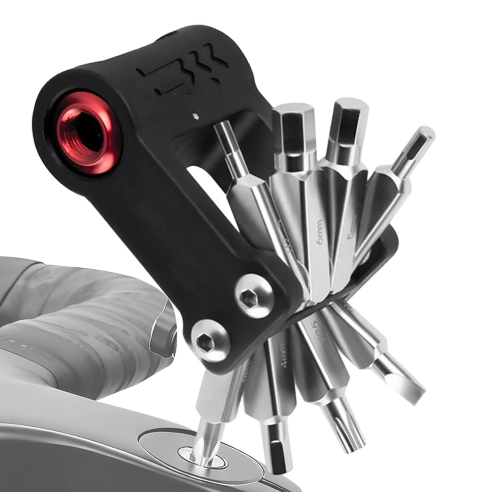 Commuting On Road Bike - Essentiële alles-in-één fietstool, compacte reparatieset voor