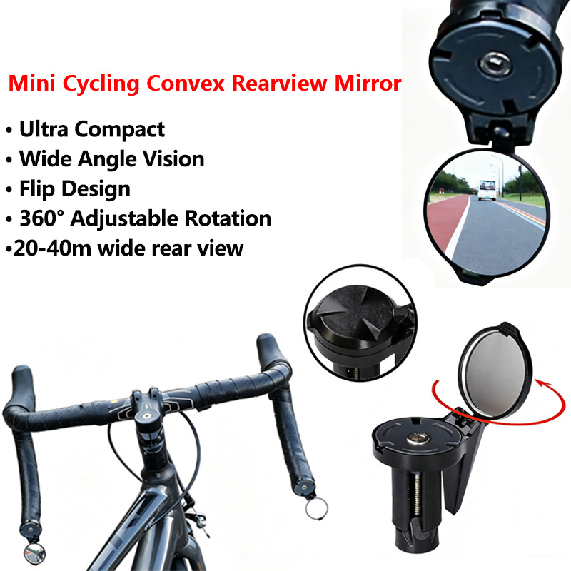 Mirror Handlebar Convex - Ultracompacte convex spiegel voor fietsen -