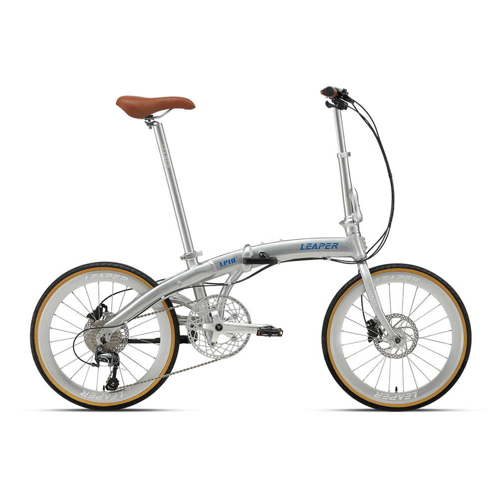 Commuting With Bike - Bruine lederen nieuwe 451mm aluminium Shimano