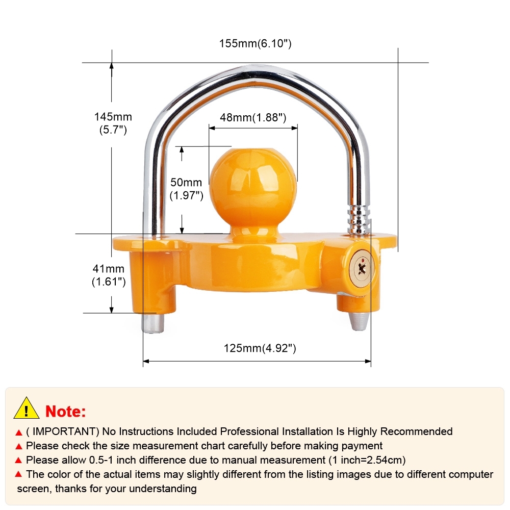 U-Bout Trailer Bal Lock Univer - U Lock Heavy Duty recensie en prijs