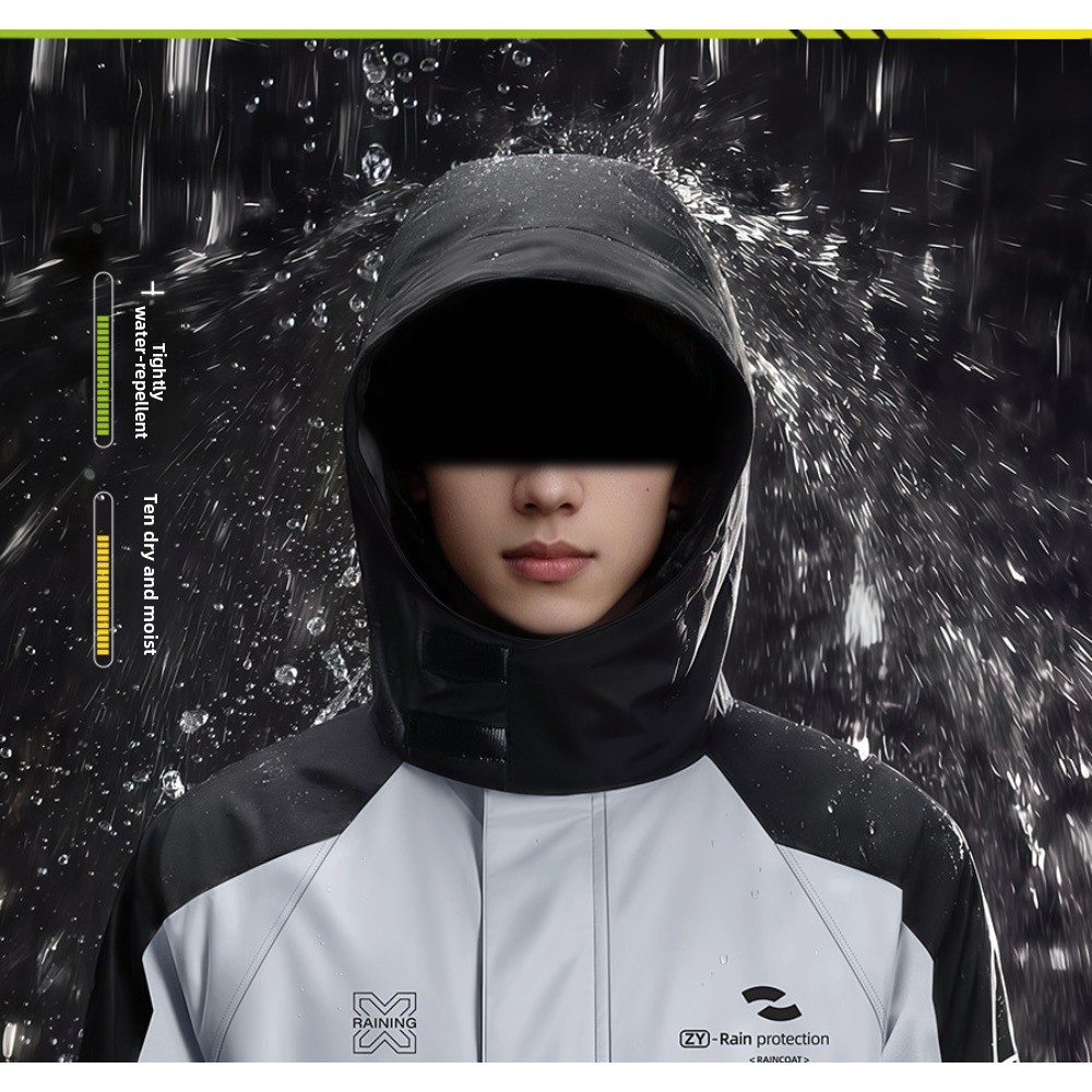 Tweedelig motorregenpak, water - Cycling Commute Rain recensie en prijs