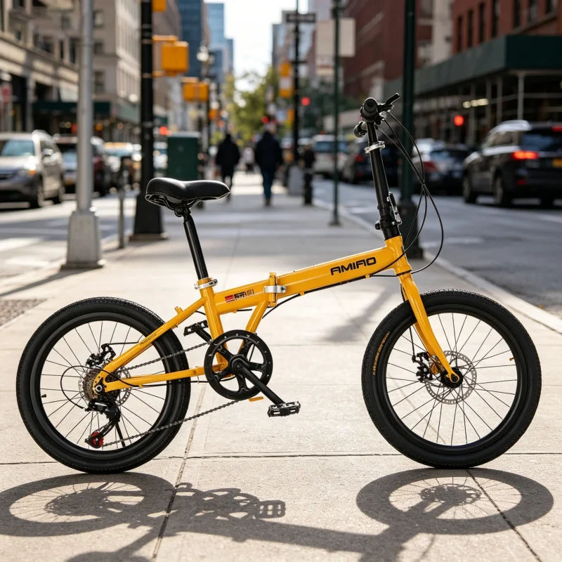 20 inch gele spaakwielen vouwf - Commuting With Bike recensie en prijs
