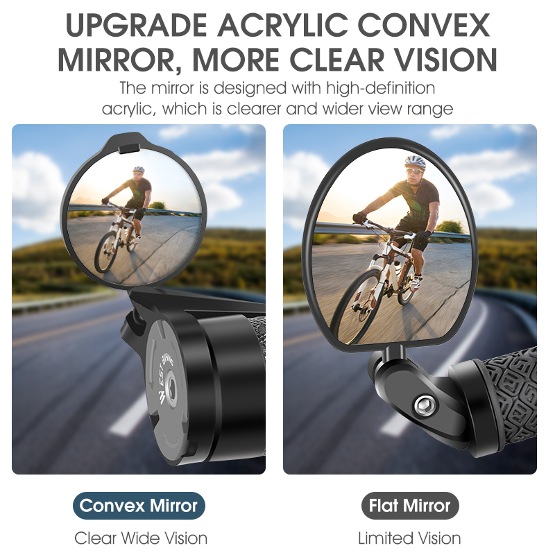 West Biking Fiets Achteruitkij - Mirror Handlebar Convex recensie en prijs