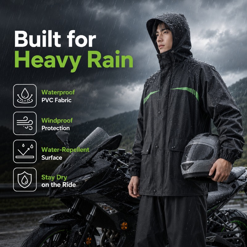 Unisex 2-delige waterdichte fi - Cycling Commute Rain recensie en prijs