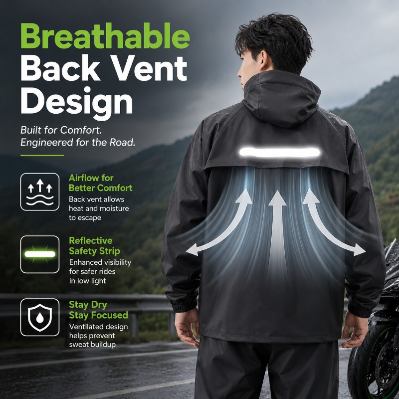 Unisex 2-delige waterdichte fi - Cycling Commute Rain recensie en prijs
